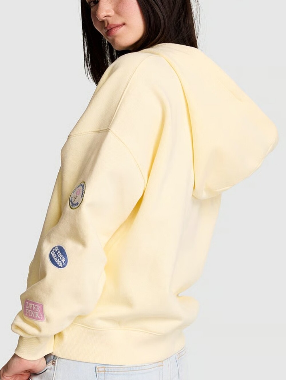 VS PINK Campus Fleece Full-Zip Hoodie Small